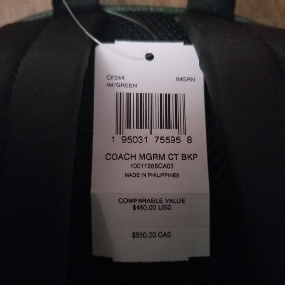 COACH Backpack - Picture 10 of 11